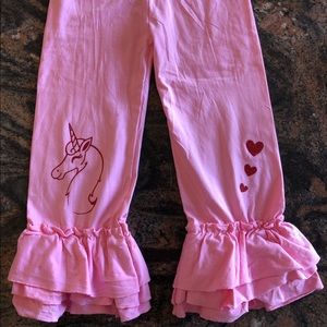 Girls ruffle leggings